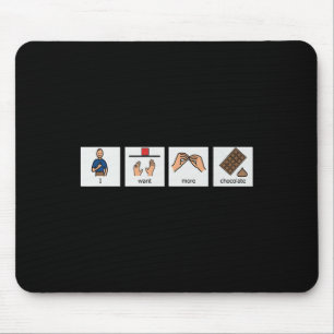 Lustiger Slp Ich Will Mehr Schokolade Valentinstag Mousepad