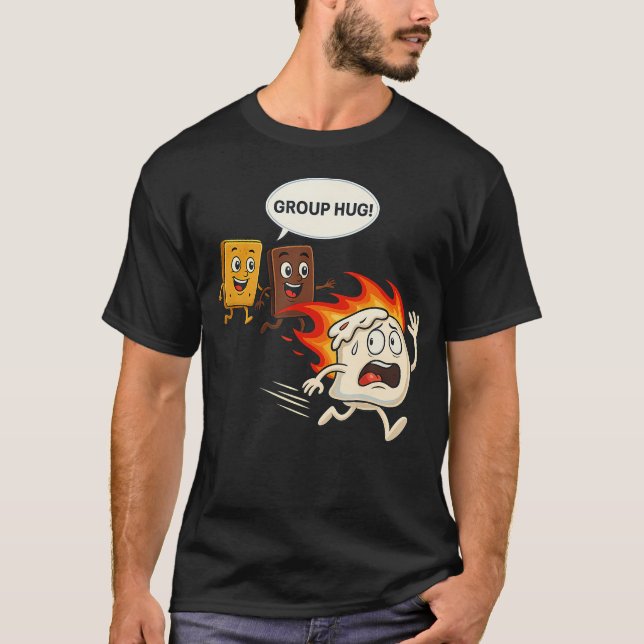 Lustiger S'Mores-Camping-Ausflug T-Shirt (Vorderseite)