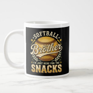 Lustiger Softball-Bruder Snacks Sport Jumbo-Tasse