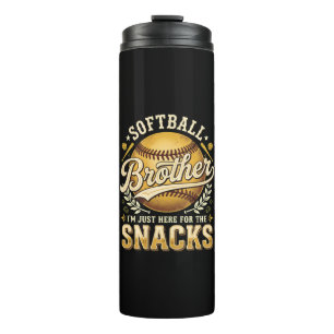 Lustiger Softball-Bruder Snacks Sport Thermosbecher