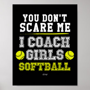 Lustiger Softball-Trainer Du verstehst mich nicht, Poster