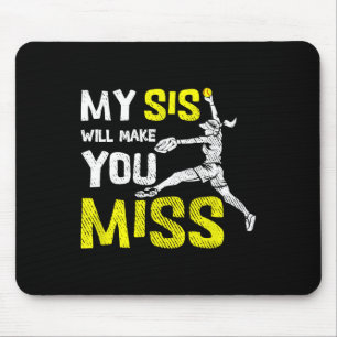 Lustiger Softball-Werfer Mein Bruder Wird Dich Ver Mousepad