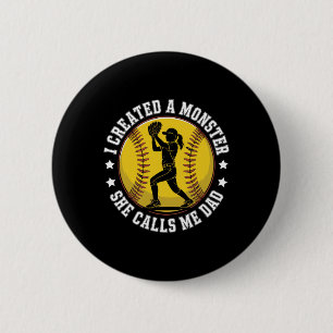 Lustiger Softll-Vater-Monster-Stolzer Elternteil f Button