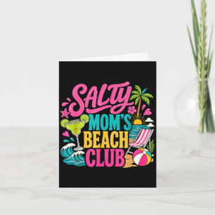 Lustiger Sommer salzige Mamas Strandclub Urlaub Ma Karte