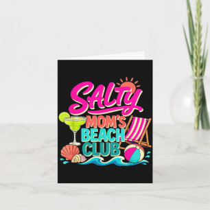 Lustiger Sommer salzige Mamas Strandclub Urlaub Ma Karte