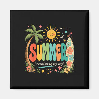 Lustiger Sommerurlaub tropischer Strand Sonnensche Magnet