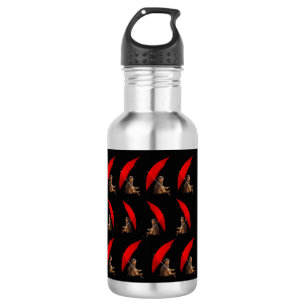 Lustiger Sonnen-Sonnen-Surikat Unter Regenschirm, Trinkflasche