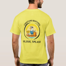 lustiger sonniger Reiseziel Möwe Strand Reisender T-Shirt