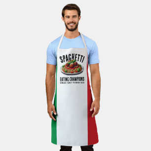 Lustiger Spaghetti-Ess-Wettbewerbs-Champion Famili Schürze