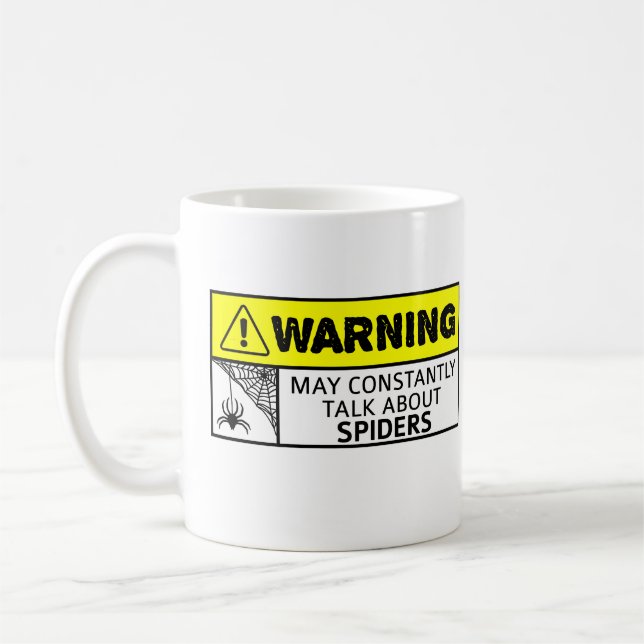 lustiger Spinnenfreund Kaffeetasse (Links)