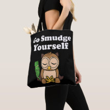 Lustiger spiritueller geh dich räuchern Eule medit