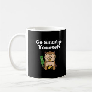 Lustiger spiritueller geh dich selbst räuchern med kaffeetasse