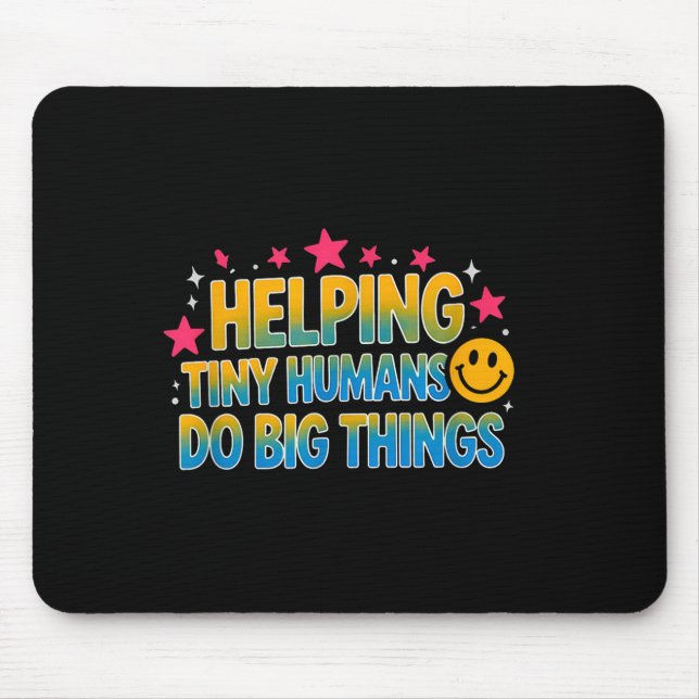 Lustiger Spruch, der kleinen Menschen mit großem S Mousepad (Vorne)