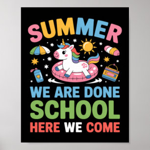 Lustiger Spruch Erster Schultag Einhornliebhaber Poster