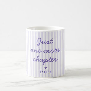 Lustiger Spruch für Bücherliebhaber Flieder Schrif Kaffeetasse