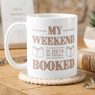 Lustiger Spruch für Bücherliebhaber Kaffeetasse