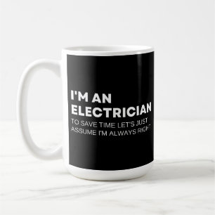 Lustiger Spruch für Elektriker Kaffeetasse