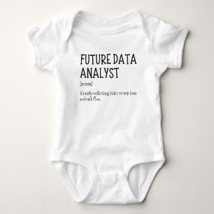 Lustiger Spruch für zukünftige Datenanalysten für Baby Strampler