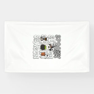 Lustiger Spruch Gruselzeit Halloween Katze Geist F Banner