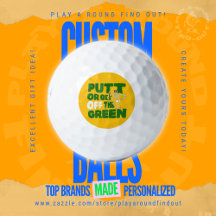 Lustiger Spruch: Putt Or Get Off The Green Trash T