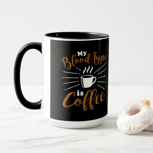 Lustiger Spruch Tasse (Mit Donut)
