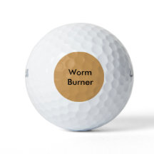 Lustiger Sprüche Golf Balls - Worm Burner