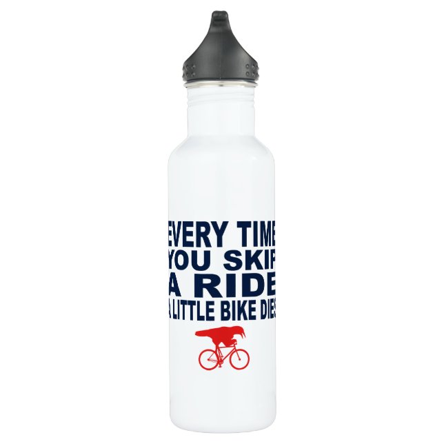 Lustiger Sprung eine Fahrt ein kleines Fahrrad Edelstahlflasche (Rechts)