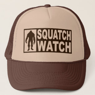 Lustiger SQUATCH UHR Hut - deluxer findener Truckerkappe