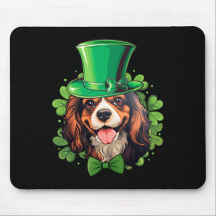 Lustiger St. Patricks Cavalier King Charles Spanie Mousepad