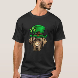 Lustiger St. Patricks Day Chocolate Labrador Retri T-Shirt