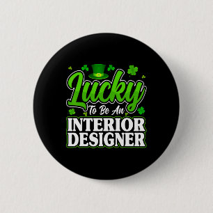 Lustiger St. Patrick's Day - Glücklich, ein Innena Button
