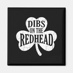 Lustiger St. Patricks Day irischer Shamrock dibs a Magnet