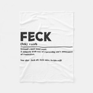 Lustiger St. Patricks Day Irish Feck Definition Fü Fleecedecke
