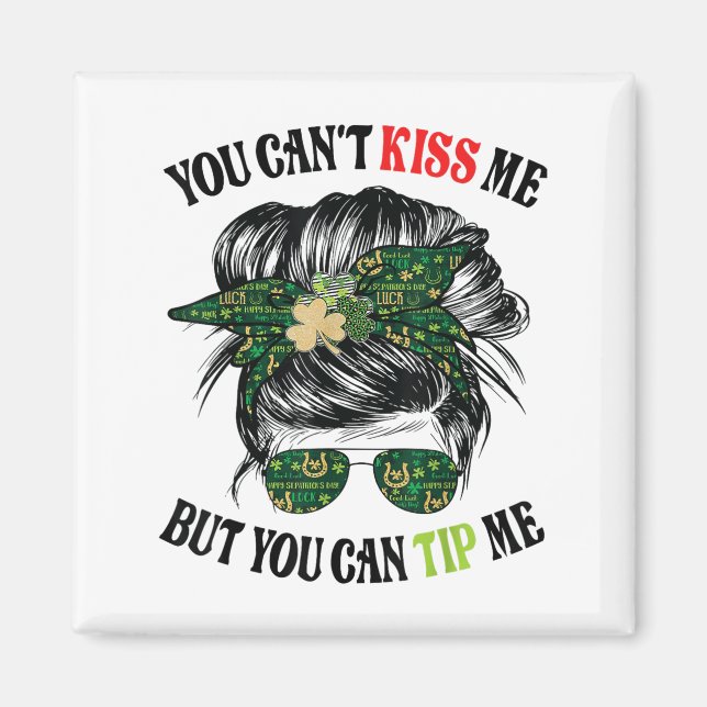 Lustiger St. Patricks Day Kellnerin Barkeeper Kell Magnet (Vorne)