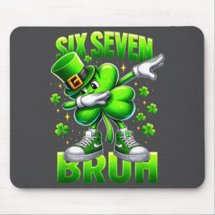 Lustiger St. Patrick's Day Six Seven Bruh 67 Meme Mousepad