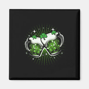 Lustiger St. Patricks Day Trinken Irischer Shamroc Magnet