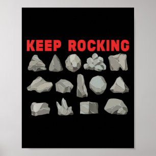 Lustiger Steinsammler Erdwissenschaftler-Geschenk Poster