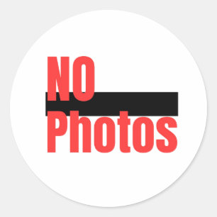Lustiger Sticker Keine Fotografie - Schild Keine B