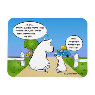 Lustiger Stier-Terrier-Cartoon-Kühlschrankmagnet Magnet