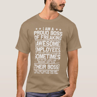 Lustiger stolzer Chef Mitarbeiter Anerkennung Büro T-Shirt