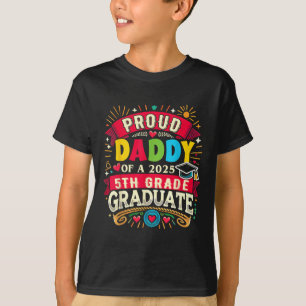 Lustiger stolzer Papa eines Cl von 2025 5. Klasse T-Shirt