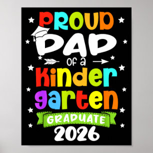 Lustiger stolzer Vater einer Kindergartenklasse 20 Poster