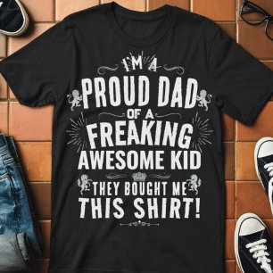 Lustiger stolzer Vater Tolles Kind Vintage-Geschen T-Shirt