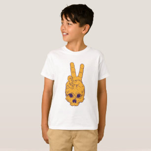 Lustiger stylischer Totenkopf T-Shirt
