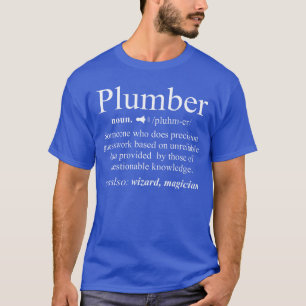 Lustiger Substantiv Klempner Definition Klempnerei T-Shirt