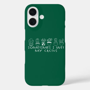 Lustiger Sukkulenten-Kaktus, Manchmal mache ich me iPhone 16 Hülle