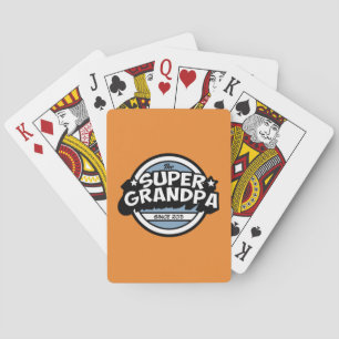 Lustiger Super-Opa Spielkarten