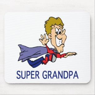 Lustiger Supergroßvater Mousepad