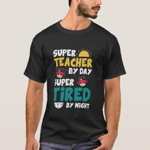 Lustiger Superheld-Lehrer Superhelden T-Shirt