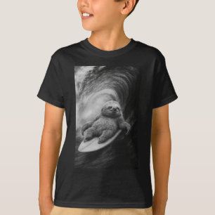 Lustiger surfen Fauler Sea Selfie Auf Surfboard St T-Shirt